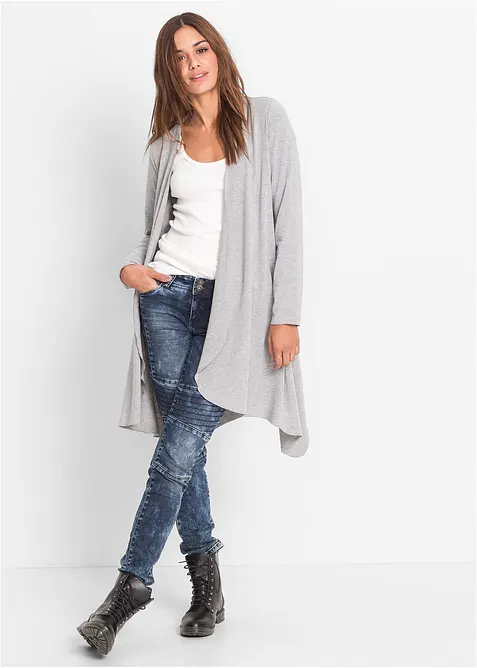 Gilet fluide en viscose m&eacute;lang&eacute;e, bonprix