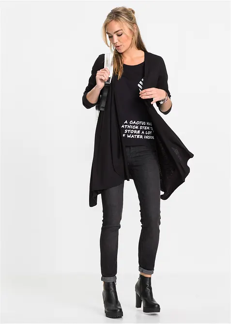 Gilet fluide en viscose mélangée, bonprix