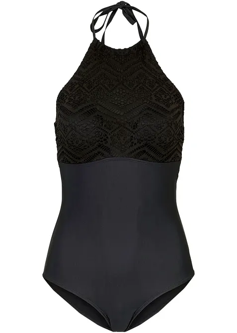 Medium Shape-Badeanzug mit Spitze, bonprix