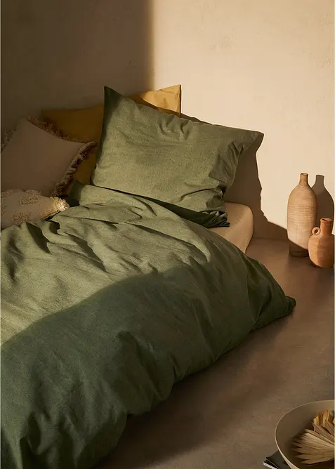 Linon-Bettw&auml;sche in Leinenoptik, bonprix