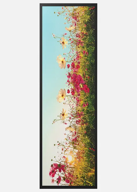 Waschbare Fu&szlig;matte mit Blumenwiese, bonprix