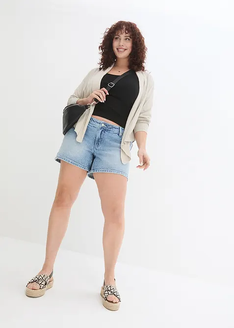 Short en jean, taille mi-haute, bonprix