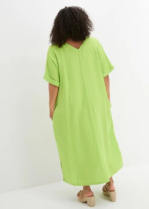 Robe caftan 100 % lin, bonprix