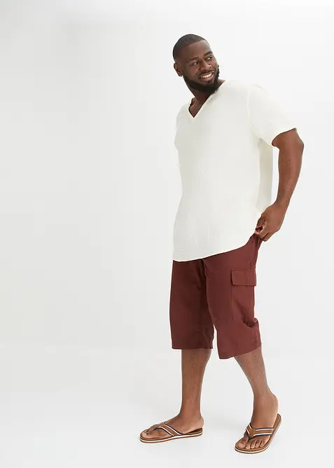 Chemise manches courtes en gaze de coton, bonprix