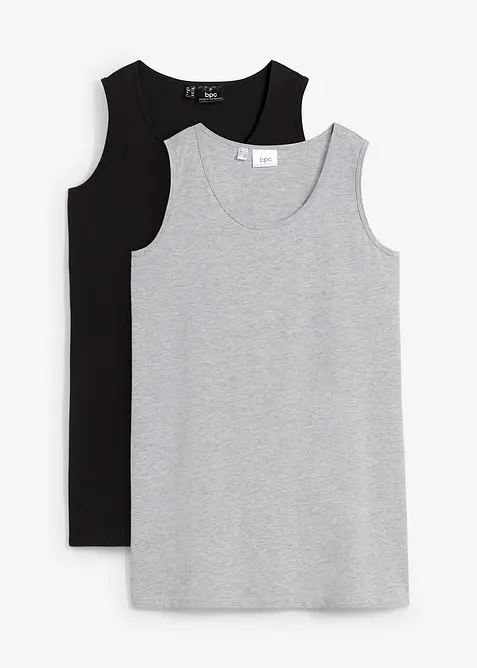 Long-Top, 2er-Pack, bonprix