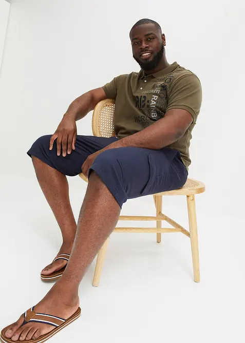 Cargo-Sweatbermuda aus reiner Bio-Baumwolle, bonprix