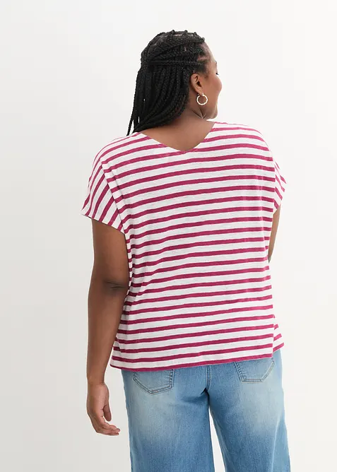 Shirt aus reinem Leinen mit Fledermausärmeln, bonprix