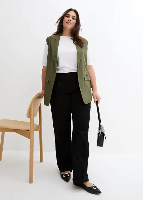 Pantalon large à pinces, bonprix