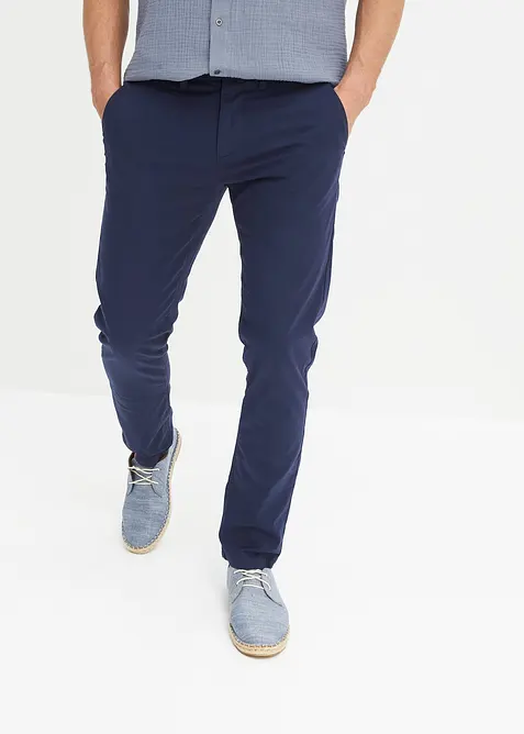 Pantalon chino l&eacute;ger et extensible, regular, bonprix