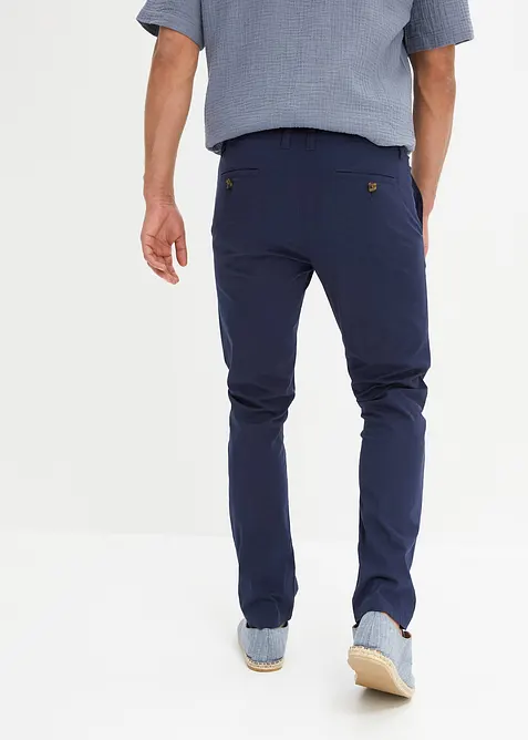 Pantalon chino l&eacute;ger et extensible, regular, bonprix