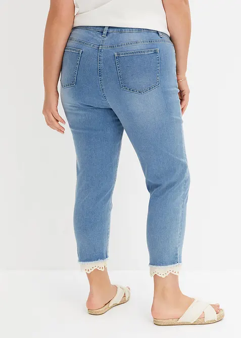 Jean extensible avec bordure en bas de jambe, bonprix