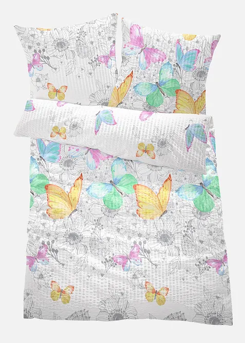 Seersucker-Bettw&auml;sche, bonprix