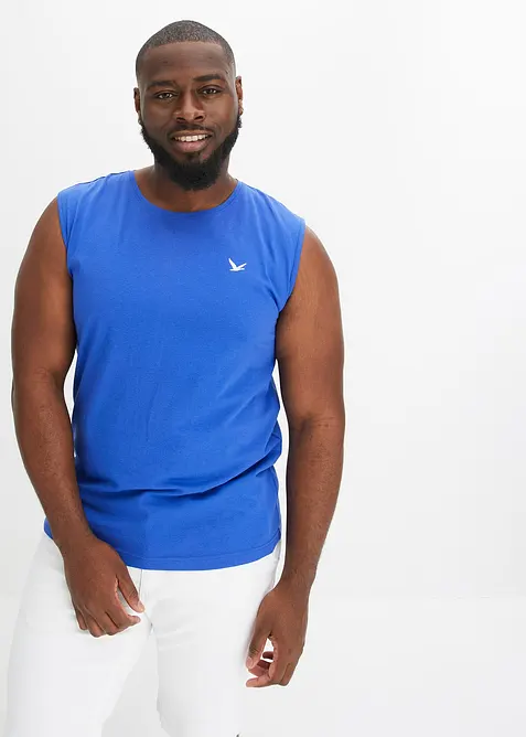 Muskelshirt (2er Pack) aus reiner Bio-Baumwolle, bonprix