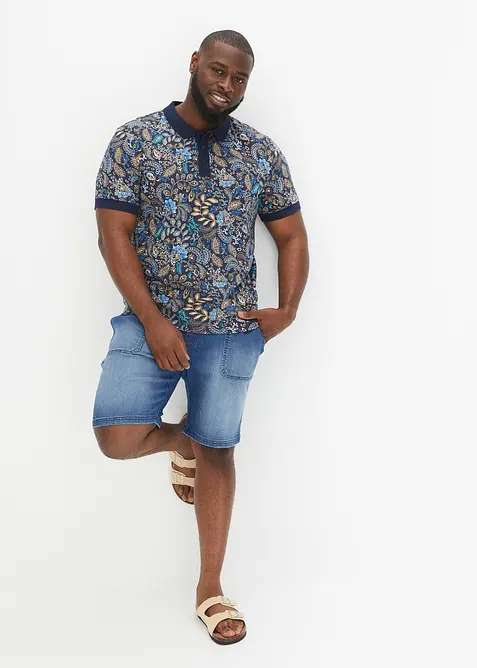 Polo en coton, manches courtes, bonprix