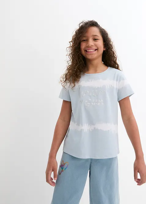 T-shirt 100% coton, plus long derrière, bonprix