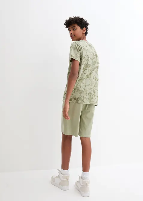 T-shirt et bermuda coton garçon (ens. 2 pces), bonprix