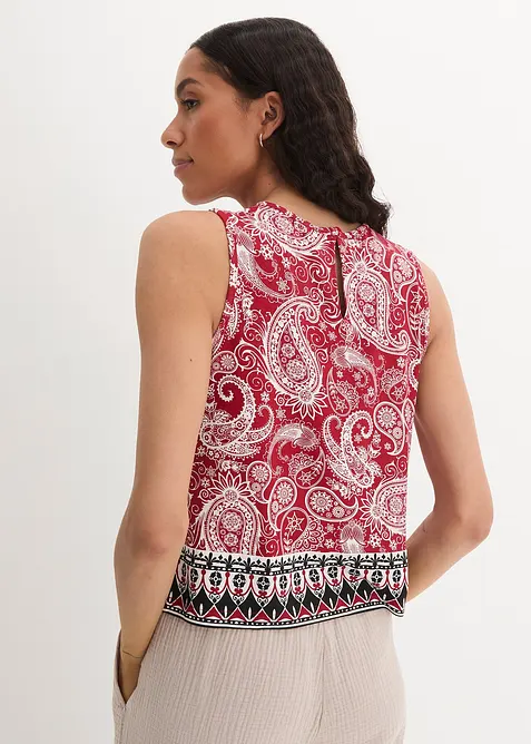 Top mit Muster aus Viskose, bonprix