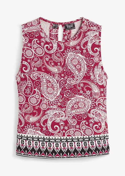 Top mit Muster aus Viskose, bonprix
