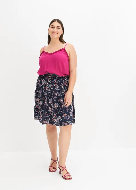 Mini-jupe en viscose fluide, bonprix