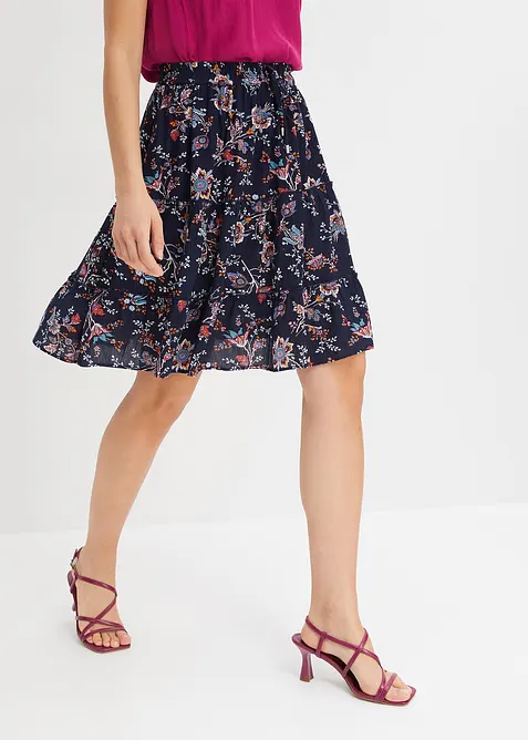 Minirock aus fließender Viskose, bonprix