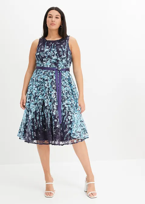 Robe en dentelle avec ruban en satin, bonprix