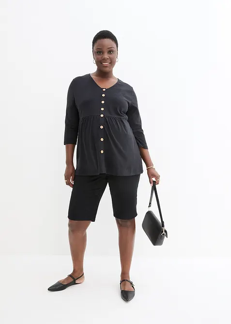 2-in-1 Umstandsshirt und Stillshirt aus Bio-Baumwolle, bonprix