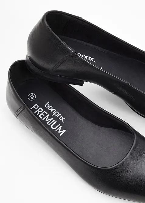 Ballerines en cuir, bonprix