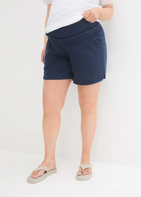 Short de grossesse en gaze 100% coton, bonprix