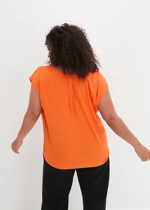 Blouse manches courtes en viscose fluide, bonprix