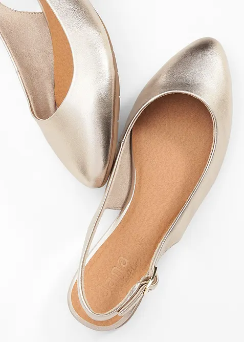 Jana Komfort-Sling-Ballerinas in bequemer Weite, Jana