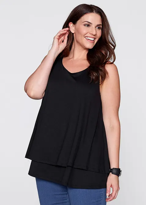 Top double &eacute;paisseur en viscose, bonprix