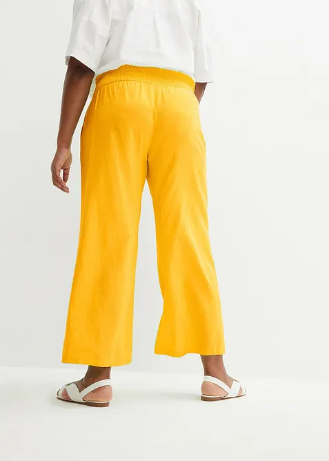 Marlenehose aus luftigem Leinen-Mix, bonprix