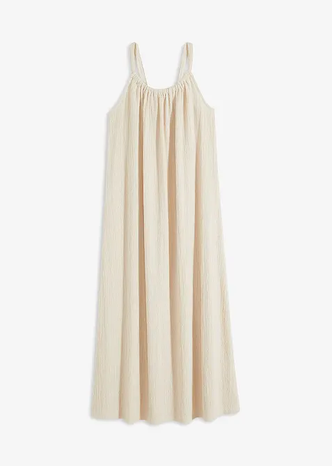 Robe légère à bretelles en crêpe, bonprix