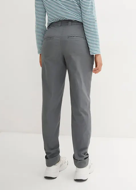Pantalon chino en coton, longueur cheville, bonprix
