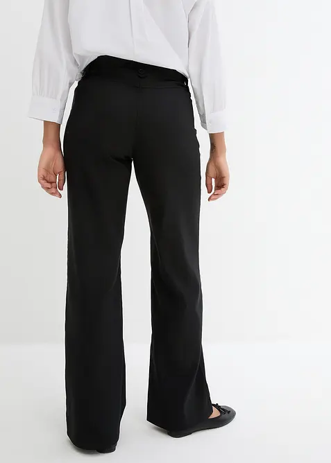 Pantalon en bengaline extensible à taille élastiquée, bonprix