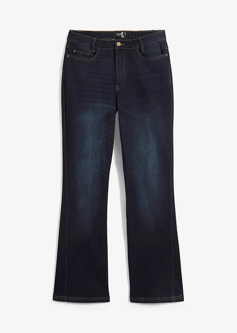 Jean Bootcut, taille haute et élastiquée, bonprix