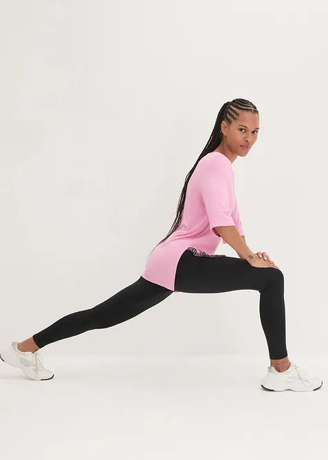 Sport-Longshirt mit Schlitz, schnelltrocknend, bonprix