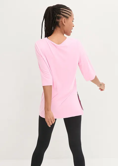 Sport-Longshirt mit Schlitz, schnelltrocknend, bonprix