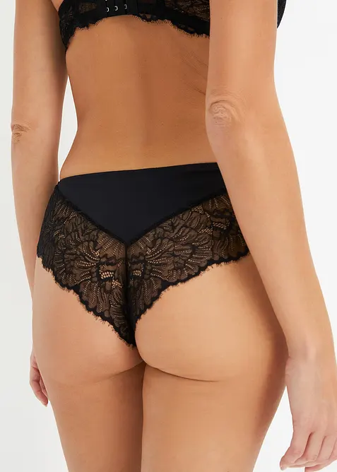 Brazilslip mit zarter Spitze (2er Pack), bonprix