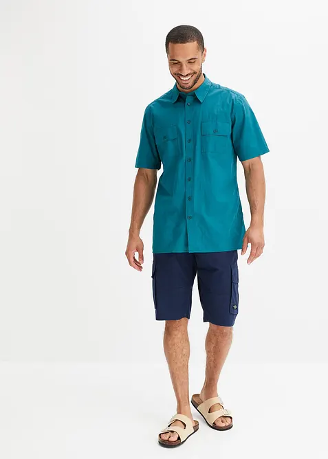 Kurzarmhemd aus reiner Baumwolle, bonprix