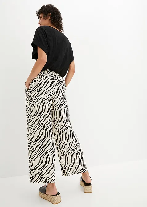 Pantalon à taille élastiquée, bonprix