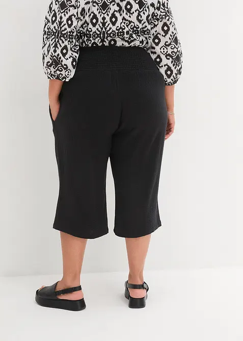 Capri-Hose aus softem Musselin, bonprix
