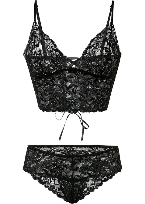 Bustier und String ouvert (2-tlg.Set), bonprix