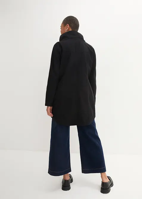 Parka courte en coton &agrave; col montant, cintr&eacute;e, bonprix