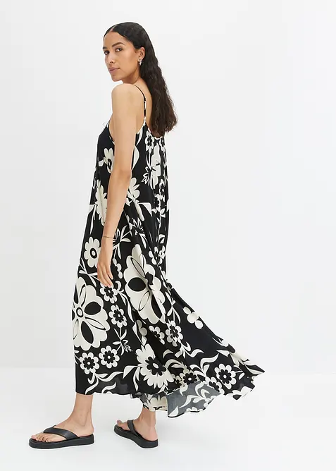 weites Trägerkleid aus fließender Viskose, bonprix