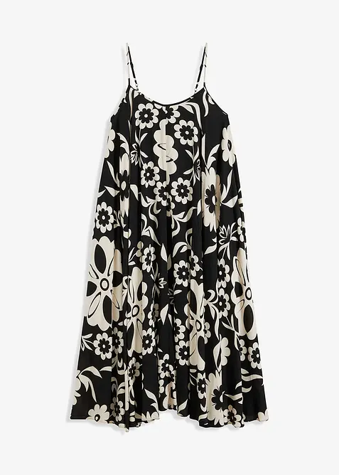 weites Trägerkleid aus fließender Viskose, bonprix