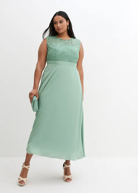 Maxikleid mit Spitze, bonprix