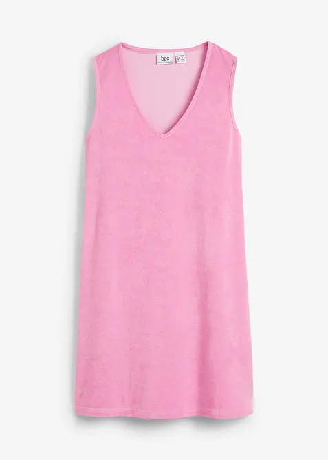 Robe trap&egrave;ze en tissu &eacute;ponge, bonprix