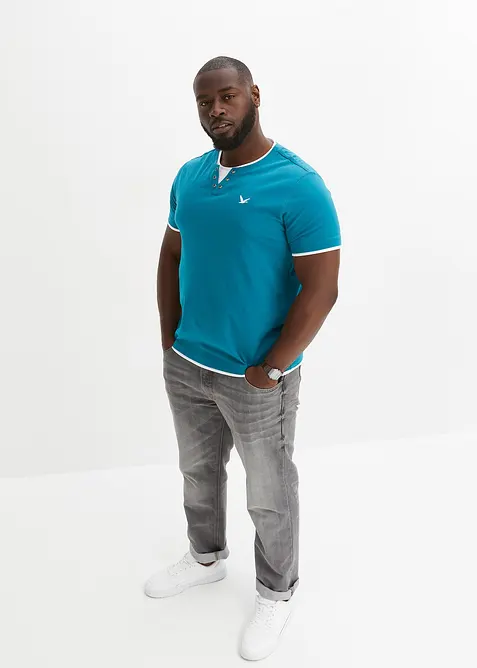 Lot de 2 T-shirts 2 en 1, bonprix