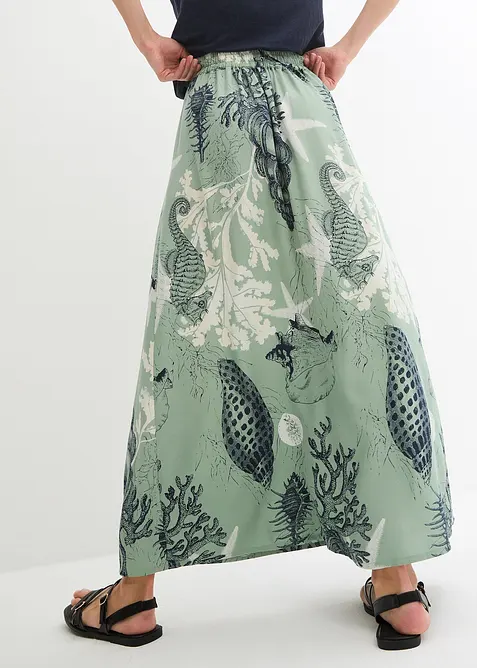 Maxirock aus fließender Viskose, bonprix